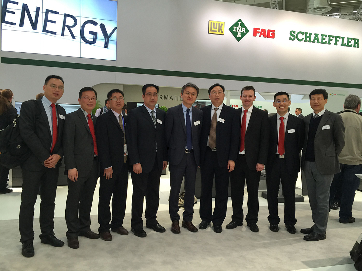 南陽防爆集團(tuán)訪問舍弗勒展臺